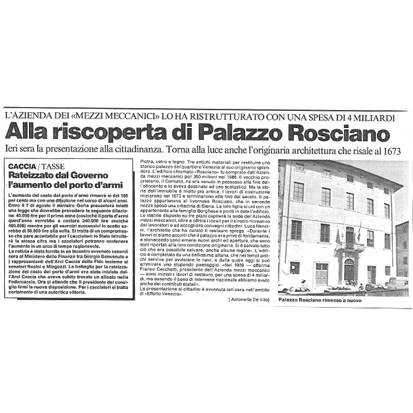 La Nazione - Palazzo Rosciano